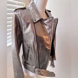 Zara Woman Faux Leather Jacket Size M